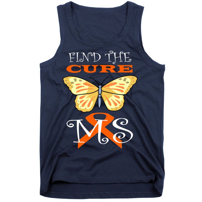 Support MS Help Find The Cure Ribbon Multiple Sclerosis Tank Top