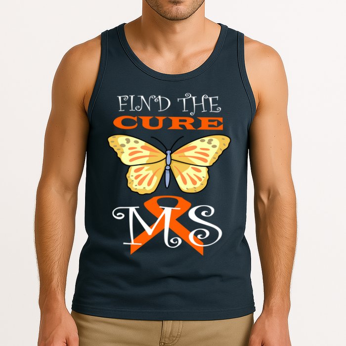 Support MS Help Find The Cure Ribbon Multiple Sclerosis Tank Top