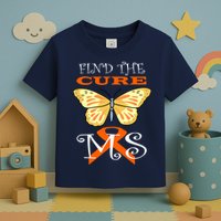 Support MS Help Find The Cure Ribbon Multiple Sclerosis Toddler T-Shirt