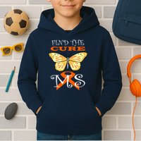 Support MS Help Find The Cure Ribbon Multiple Sclerosis Kids Hoodie
