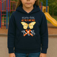 Support MS Help Find The Cure Ribbon Multiple Sclerosis Kids Hoodie