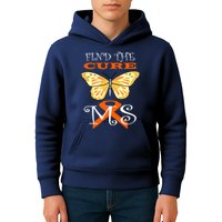 Support MS Help Find The Cure Ribbon Multiple Sclerosis Kids Hoodie