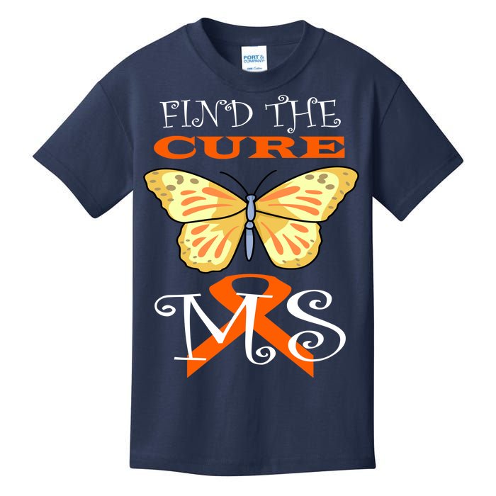 Support MS Help Find The Cure Ribbon Multiple Sclerosis Kids T-Shirt