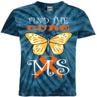 Support MS Help Find The Cure Ribbon Multiple Sclerosis Kids Tie-Dye T-Shirt