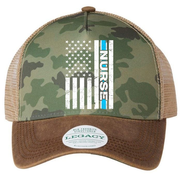 Support Nurses Front Line Flag Legacy Tie Dye Trucker Hat