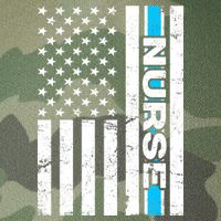 Support Nurses Front Line Flag Legacy Tie Dye Trucker Hat