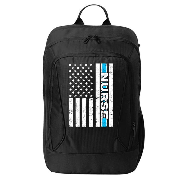Support Nurses Front Line Flag City Backpack