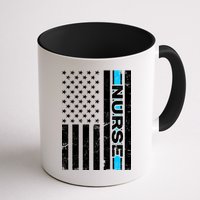 Support Nurses Front Line Flag Mug