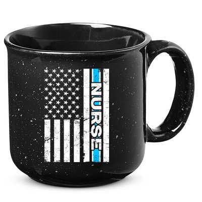 Support Nurses Front Line Flag 15oz Campfire Ceramic Mug