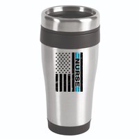 Support Nurses Front Line Flag 16oz Travel Tumbler