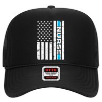 Support Nurses Front Line Flag Trucker Hat