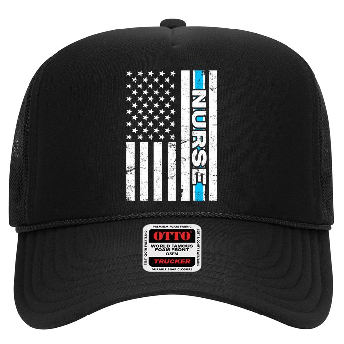 Support Nurses Front Line Flag Trucker Hat