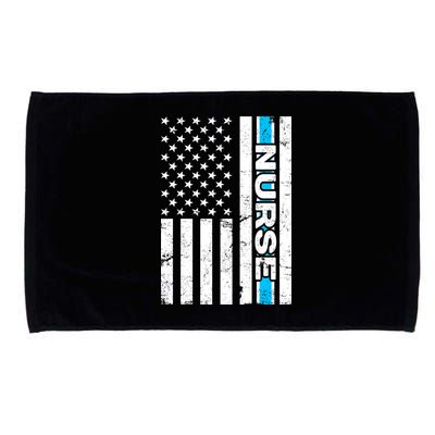 Support Nurses Front Line Flag Microfiber Hand Towel