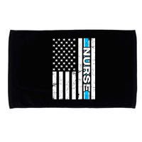 Support Nurses Front Line Flag Microfiber Hand Towel