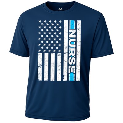 Support Nurses Front Line Flag Performance Shirt