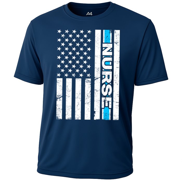 Support Nurses Front Line Flag Performance Shirt