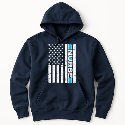 Support Nurses Front Line Flag Hoodie