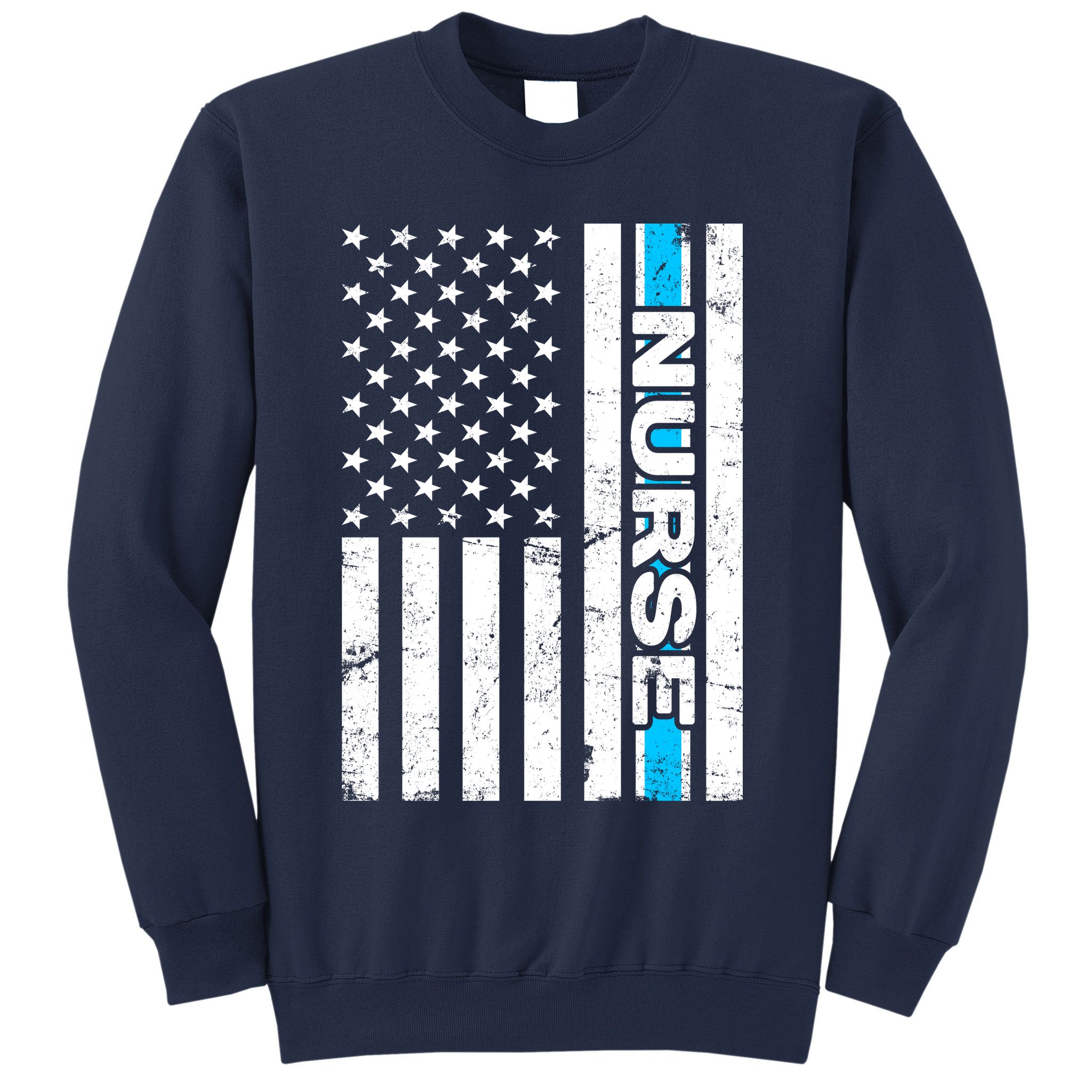 Support Nurses Front Line Flag Sweatshirt