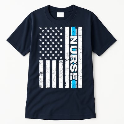 Support Nurses Front Line Flag Tall T-Shirt