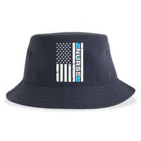Support Nurses Front Line Flag Sustainable Bucket Hat