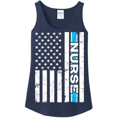 Support Nurses Front Line Flag Ladies Essential Tank