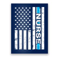 Support Nurses Front Line Flag Poster