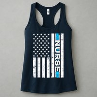 Support Nurses Front Line Flag Womens Tank Top