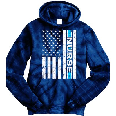 Support Nurses Front Line Flag Tie Dye Hoodie