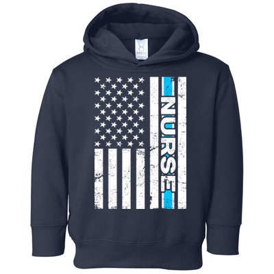 Support Nurses Front Line Flag Toddler Hoodie