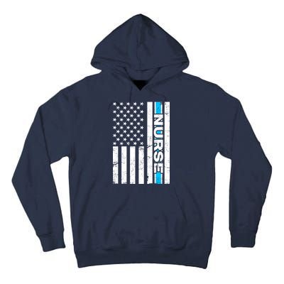 Support Nurses Front Line Flag Tall Hoodie