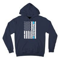Support Nurses Front Line Flag Tall Hoodie