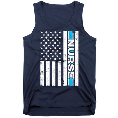 Support Nurses Front Line Flag Tank Top