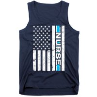 Support Nurses Front Line Flag Tank Top