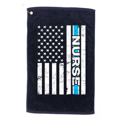 Support Nurses Front Line Flag Golf Towel