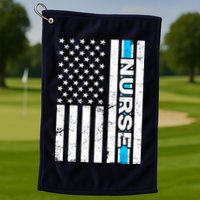 Support Nurses Front Line Flag Golf Towel