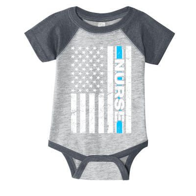 Support Nurses Front Line Flag Infant Baby Jersey Bodysuit