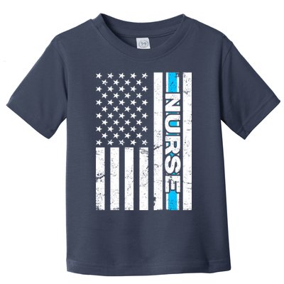 Support Nurses Front Line Flag Toddler T-Shirt