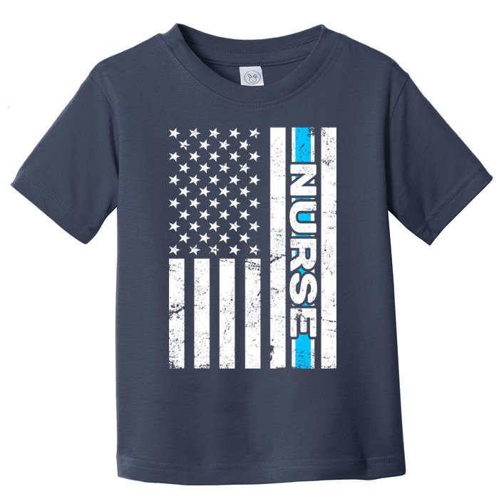 Support Nurses Front Line Flag Toddler T-Shirt