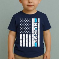 Support Nurses Front Line Flag Toddler T-Shirt