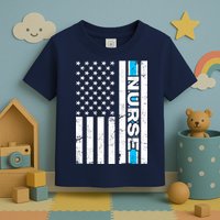 Support Nurses Front Line Flag Toddler T-Shirt