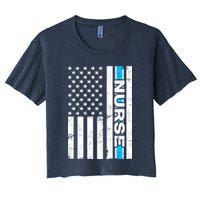 Support Nurses Front Line Flag Crop Top