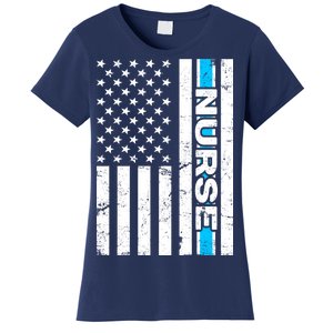 Support Nurses Front Line Flag Women's T-Shirt