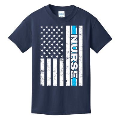 Support Nurses Front Line Flag Kids T-Shirt
