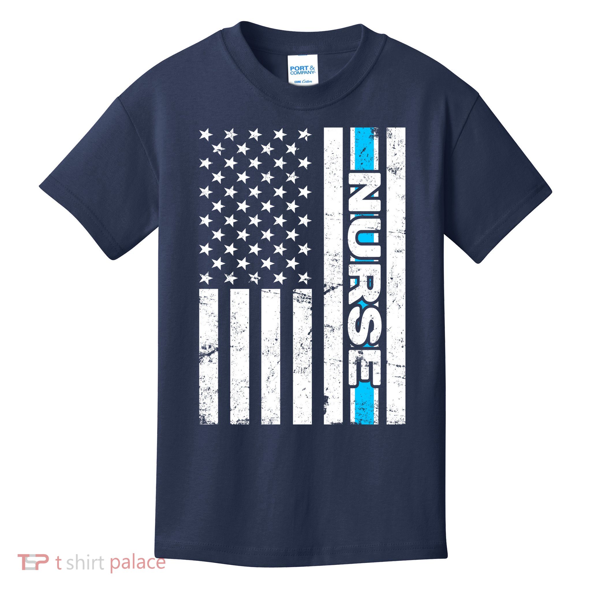 Support Nurses Front Line Flag Kids T-Shirt