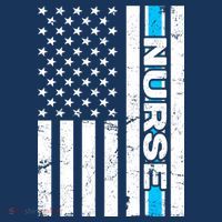 Support Nurses Front Line Flag Zip Tote Bag