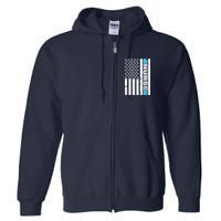 Support Nurses Front Line Flag Full Zip Hoodie