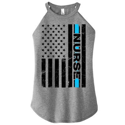 Support Nurses Front Line Flag Women's Perfect Tri Rocker Tank