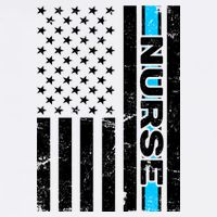 Support Nurses Front Line Flag Garment-Dyed Sweatshirt