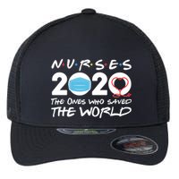 Support Nurses The Ones Who Saved The World Flexfit Unipanel Trucker Cap