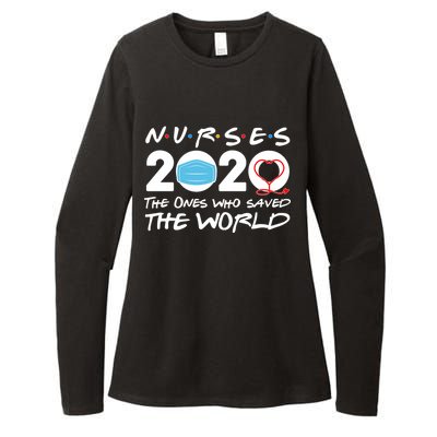 Support Nurses The Ones Who Saved The World Womens CVC Long Sleeve Shirt